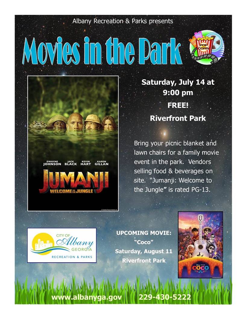 Movies in the Park - Jumanji, Welcome to the Jungle